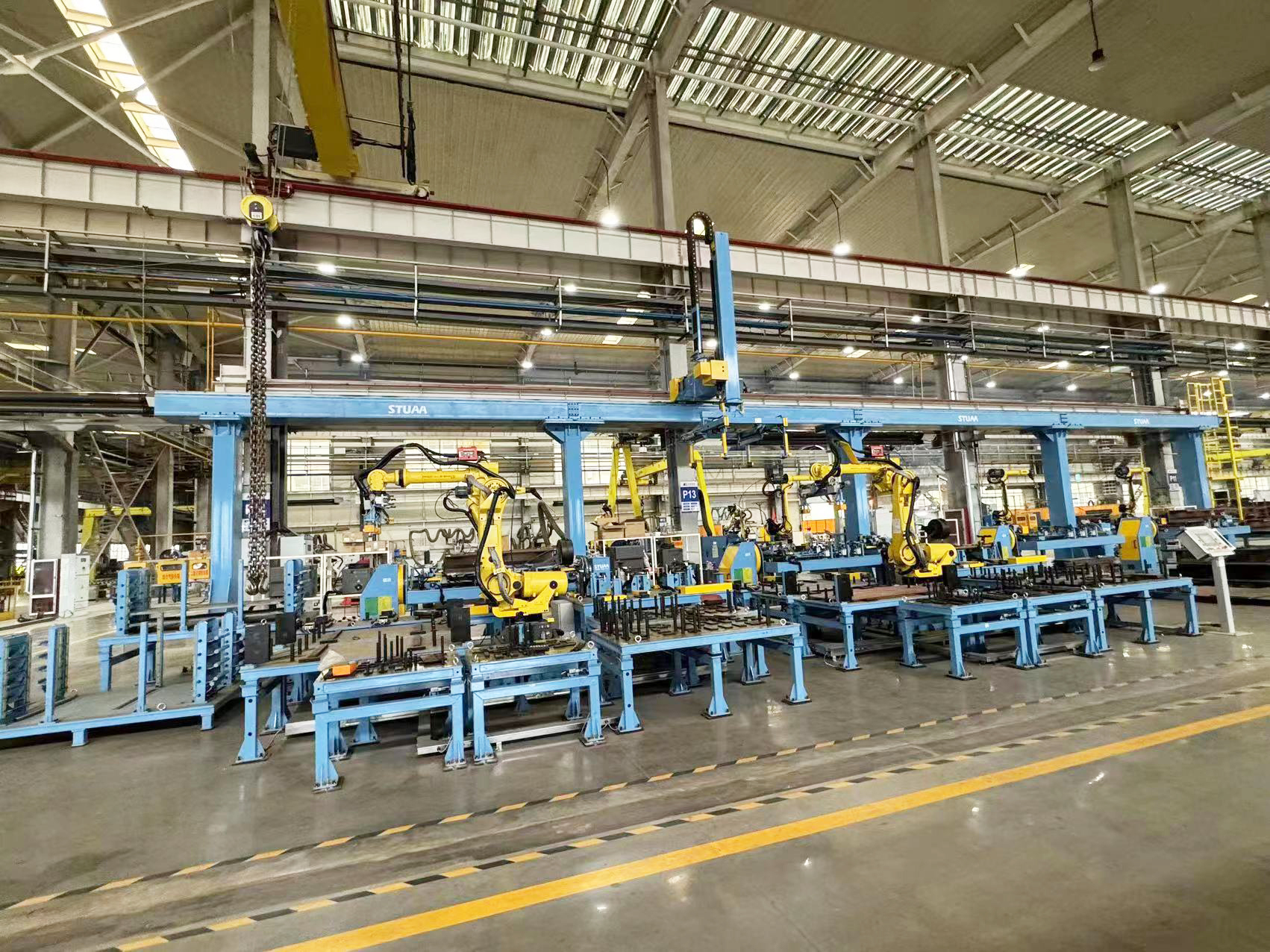 電纜槽自動組對、焊接生產線